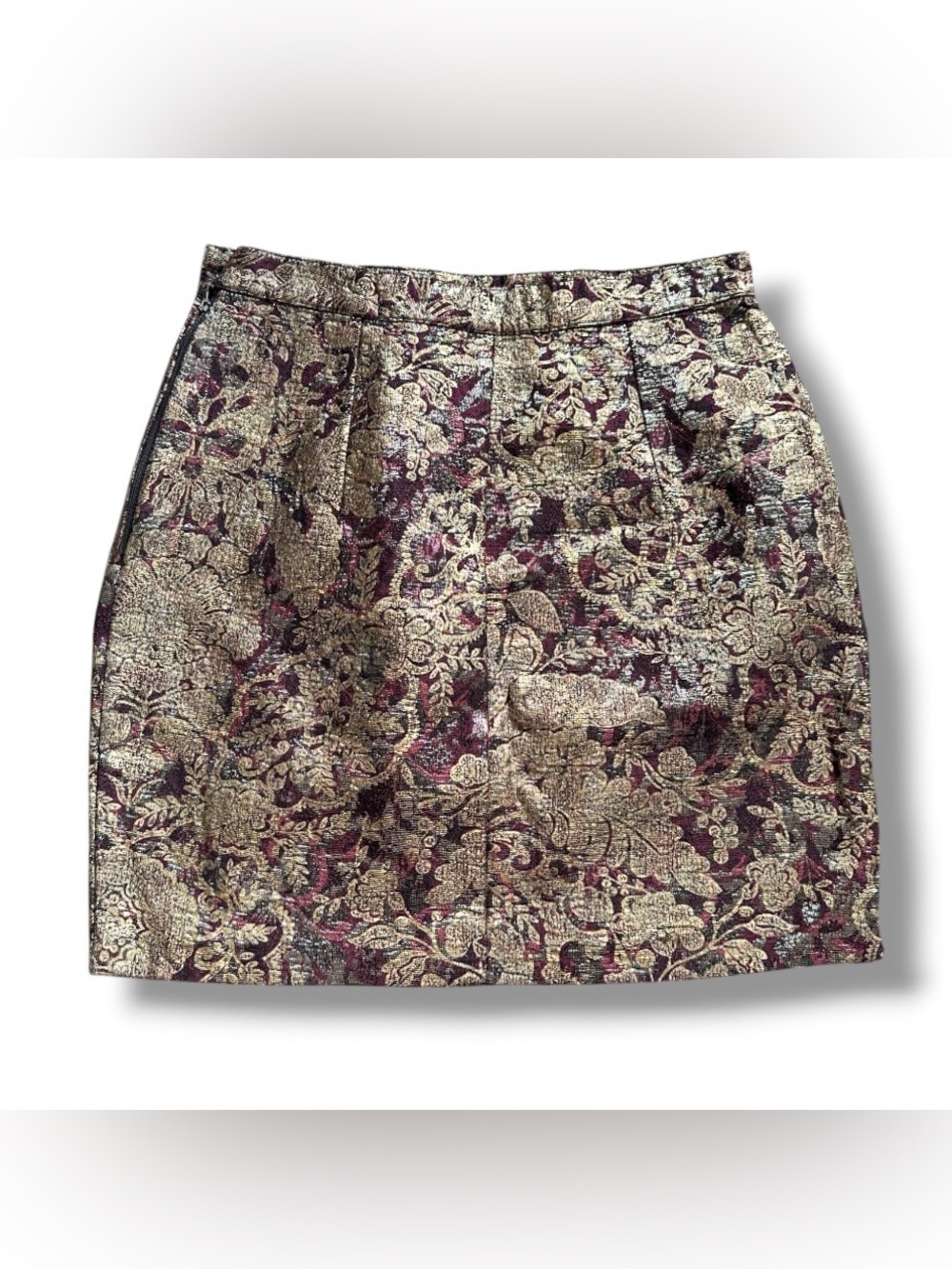 Vintage 90s Gianfranco Ferre Jacquard Mini Skirt Women's Size XS Retro Chic Fall